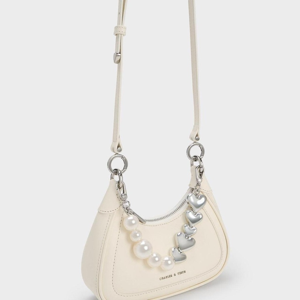 Charles and Keith Valentines Bag Mini Hobo Bag Limited Edition - Picture 2 of 8